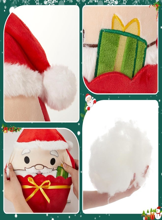 CozyWorld 2025 Christmas Santa Claus Stuffed Plushies Christmas Plush Pillow Stuffed Animals Soft Cozy Cuddle Toy Holiday Xmas Decor Gift for Boys Girls, 12" - Image 5